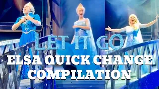 Let It Go - Elsa DRESS TRANSFORMATION Compilation Part 3 | Frozen: Live at the Hyperion