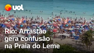 Arrastão no Rio: Vídeo mostra confusão e correria em praia lotada no Rio de Janeiro