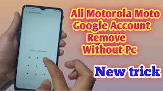 New Tricks 2024 || All Motorola moto phones |Remove Google Account | without pc | FRP Bypass