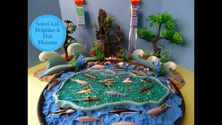 Safari Ltd. Dolphins & Pelagic Fish Toobs - Small World Ocean Diorama - Learn Sea Animal Names