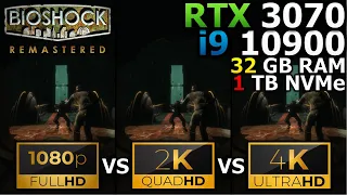 BioShock Remastered | 1080p vs 1440p vs 2160p | RTX 3070 | i9 10900 | 32GB RAM | 1TB NVMe