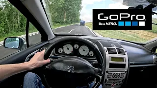 Peugeot 407 2.0 HDi 2007 100KW POV TEST DRIVE - GoPro 11 Black (Binaural Audio)