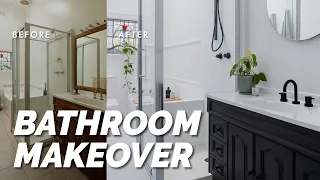 Amazing Bathroom Transformation on a Budget, Under $4k! ⚒️🙌  DIY Bathroom Makeover! Before & After