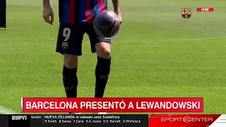 Así fue la presentación oficial de Robert Lewandowski en el Barcelona