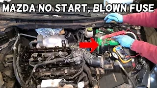 MAZDA DOES NOT START BECAUSE OF A BAD STARTER FUSE