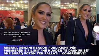 Arbana Osmani reagon publikisht për premierën e filimit “Në Kuadër të Dashurisë” dhe shfaq foton tek