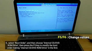 How to Boot From DVD on hp Laptop  to install Windows 10 / hp Pavilion dv6