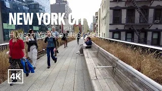 [4K] New York City 🗽 Spring Walk - Hudson Yards, High Line, & Little Island [Mar. 2022]