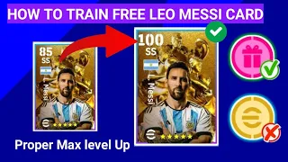 How To Train L. Messi  Free Card. efootball 2024 Mobile