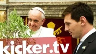 Fussballfan Franziskus trifft sich mit Messi und Co. - kicker.tv