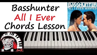 Basshunter - " All I Ever Wanted " Piano Chords Tutorial