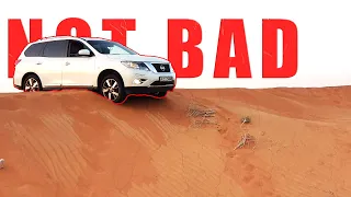 taking my Nissan pathfinder in desert drive in dubai POV