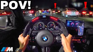 Chasing Nissan GTR Drivers In A Straight Piped BMW M4 F82 [LOUD EXHAUST POV]
