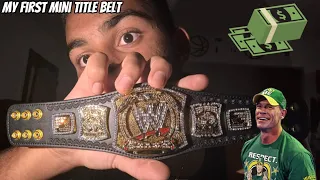 UNBOXING THE WWE CHAMPIONSHIP SPINNER MINI REPLICA TITLE | Mini WWE Championship Spinner Unboxing
