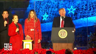 WATCH: President Trump hosts annual White House Christmas tree lighting