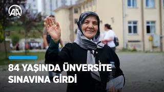 84 yaşında üniversite sınavına girdi