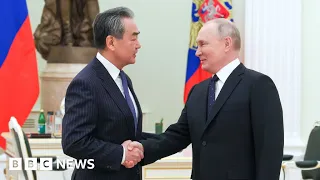 Russian President Vladimir Putin meets top Chinese diplomat in Moscow -BBC News