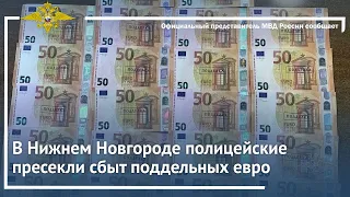 Ирина Волк: В Нижнем Новгороде полицейские пресекли сбыт поддельных евро