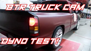 Chevy 1500 with BTR Stage 3 Truck Cam Dyno Video!