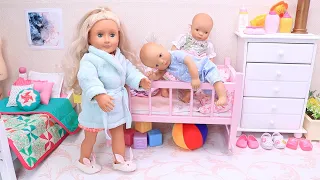 Mommy and Twin Baby Dolls Family Routine! Compilation Videos by Play Dolls!