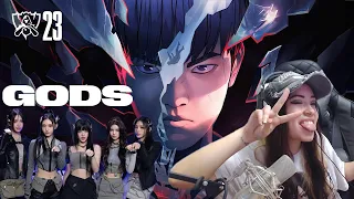 GODS ft. NEW JEANS - REACCION by Kidah | Himno de Worlds 2023 - League of Legends