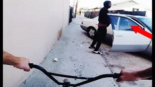 Riding BMX In LB Compton Gang Zones 2 - BMX In The Hood