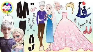 Elsa and Jack Frost prepare Wedding Car - Cartoons