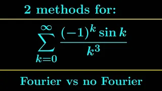 Sum of a beautiful infinite series using 2 methods