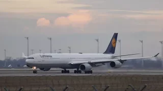 Lufthansa Airbus A340-642 D-AIHB departure at Munich Airport