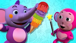 Learn Colors With Ice Cream🍧 | Learning Videos For Kids | HooplaKidz TV Hindi