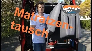 Matratzentausch im Minicamper - Freie Auswahl des Härtegrades