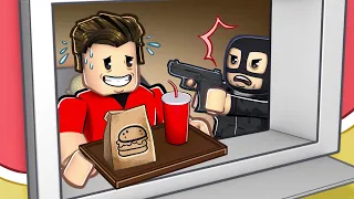 Working as a ROBLOX FAST FOOD WORKER...