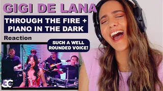 First time hearing Gigi De Lana -  Through the Fire × Piano in The Dark | REACTION!!