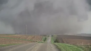 Quick edit of a Massive Wedge Tornado near Shelby and Harlan Iowa