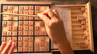 😴 ASMR - Wooden Blocks Sudoku (4)- Clicky Whispers