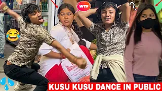 Kusu Kusu Dance In Public😂| crazy Reaction 😂 mix Badshah Jugnu Instagram viral dance😂 Rock Lama