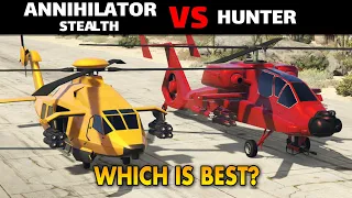 GTA 5 ONLINE WHICH IS BEST: ANNIHILATOR STEALTH VS HUNTER