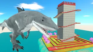 Escape From King Shark - Animal Revolt Battle Simulator