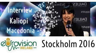 Eurovision Ireland speaks to Kaliopi from Macedonia at Eurovision 2016