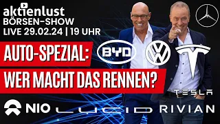 Trailer: Börsen-Show Spezial: Tesla, BYD, Nio, VW & Co.: Wer macht das Rennen? | 29.02.24 um 19 Uhr