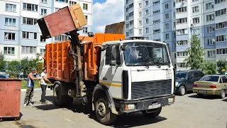Мусоровоз МКМ-3403 на шасси МАЗ-5337A2 (Х 261 ТН 22) / Garbage truck MAZ-5337A2.