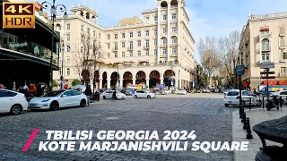 【4K】Georgia, Tbilisi /Kote Marjanishvili Square