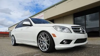 SLAMMING A 2009 MERCEDES BENZ C CLASS!!