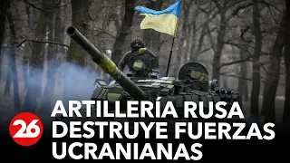 GUERRA RUSIA-UCRANIA | Artillería rusa destruye fuerzas ucranianas en Bajmut