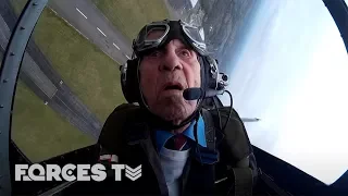 WW2 Spitfire Pilot Returns To The Skies On RAF 100 | Forces TV