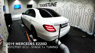 2019 W213 Mercedes-Benz E220D 194hp chiptuning on dyno