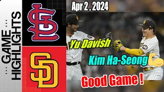 SD Padres vs STL Cardinals Highlights | Kim 3 - Runs Home Run [Can't Be Stopped 🔥] Nice Yu Davish !