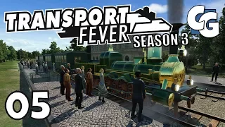 Transport Fever - S03E05 - Passenger Train Line Extension - Transport Fever Let's Play