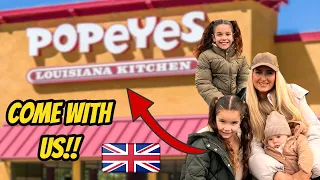 POPEYES opens in LONDON!! British family try POPEYES for the first time!!