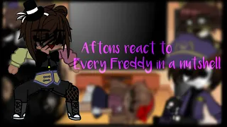 Aftons React to every Freddy in a nutshell || BellaBooTube ||  credits in description